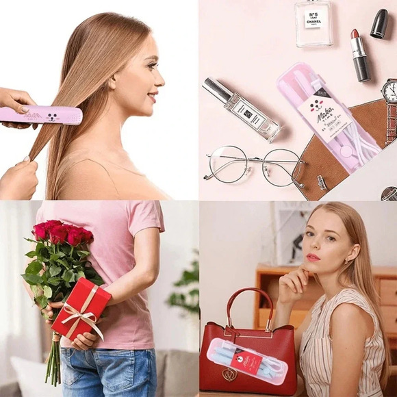 Smart Constant Temperature Mini Hair Straightener/Curler  Hairstyling Iron - Picture 4 of 5